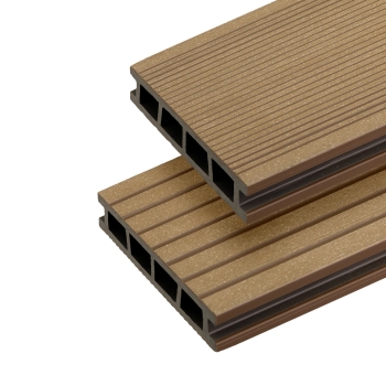BERGDECK Placă compozită pentru balcon B150, Wild Teak, periat 120 × 15 × 2,5 cm